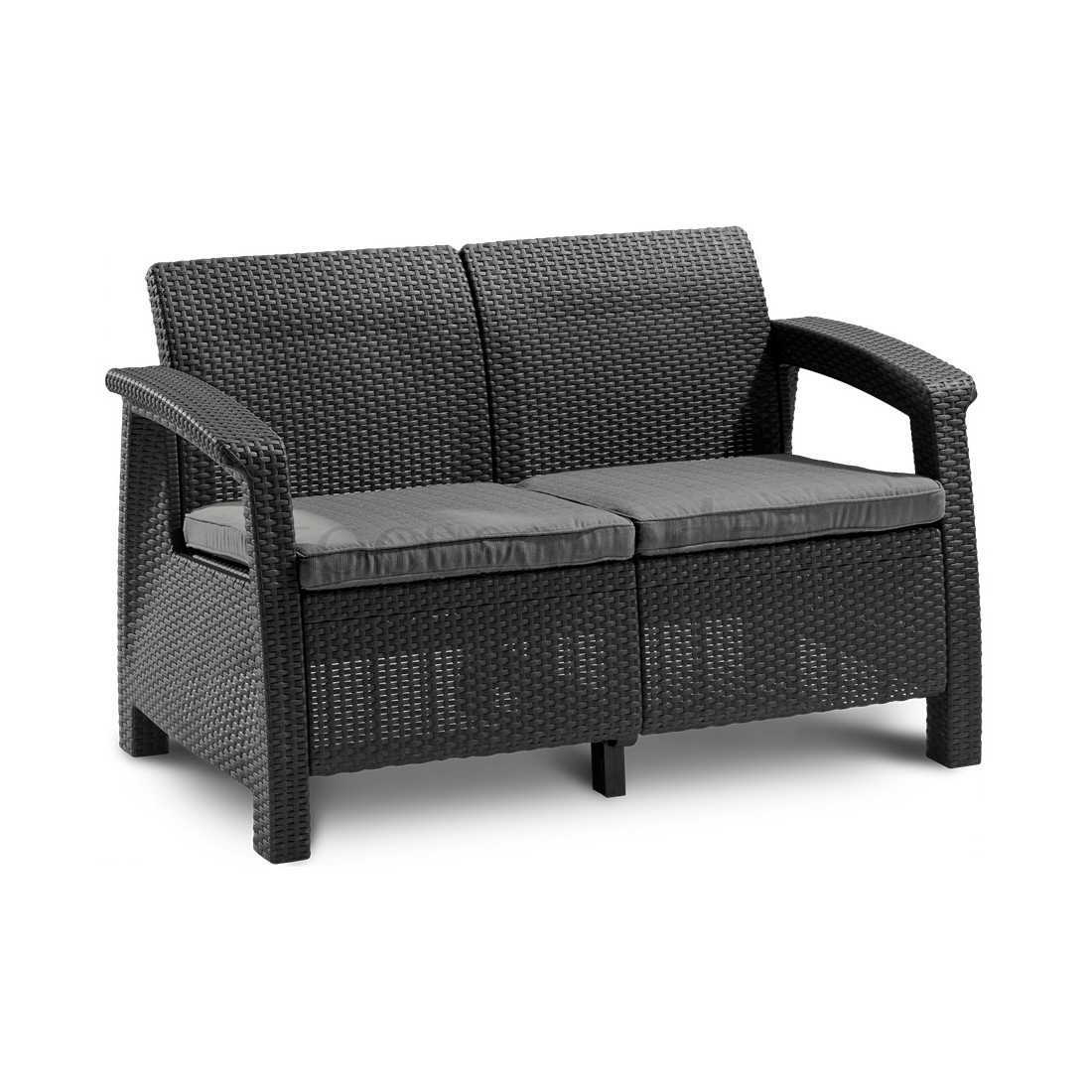 CORFU LOVE SEAT SOFA GRAPHITE