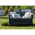 CORFU LOVE SEAT SOFA GRAPHITE
