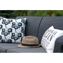 CORFU LOVE SEAT SOFA GRAPHITE