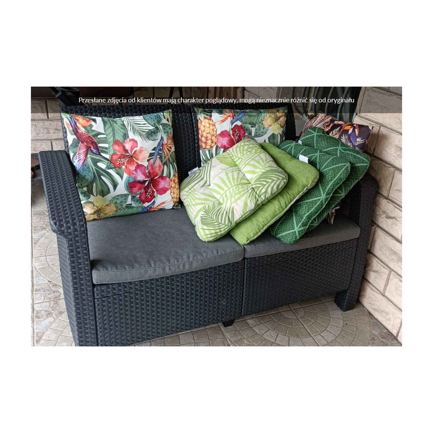 CORFU LOVE SEAT SOFA GRAPHITE