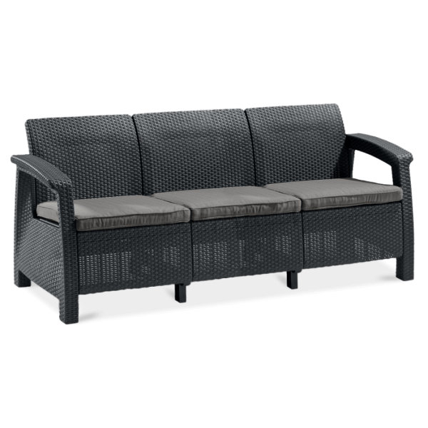 CORFU LOVE SEAT MAX SOFA GRAPHITE