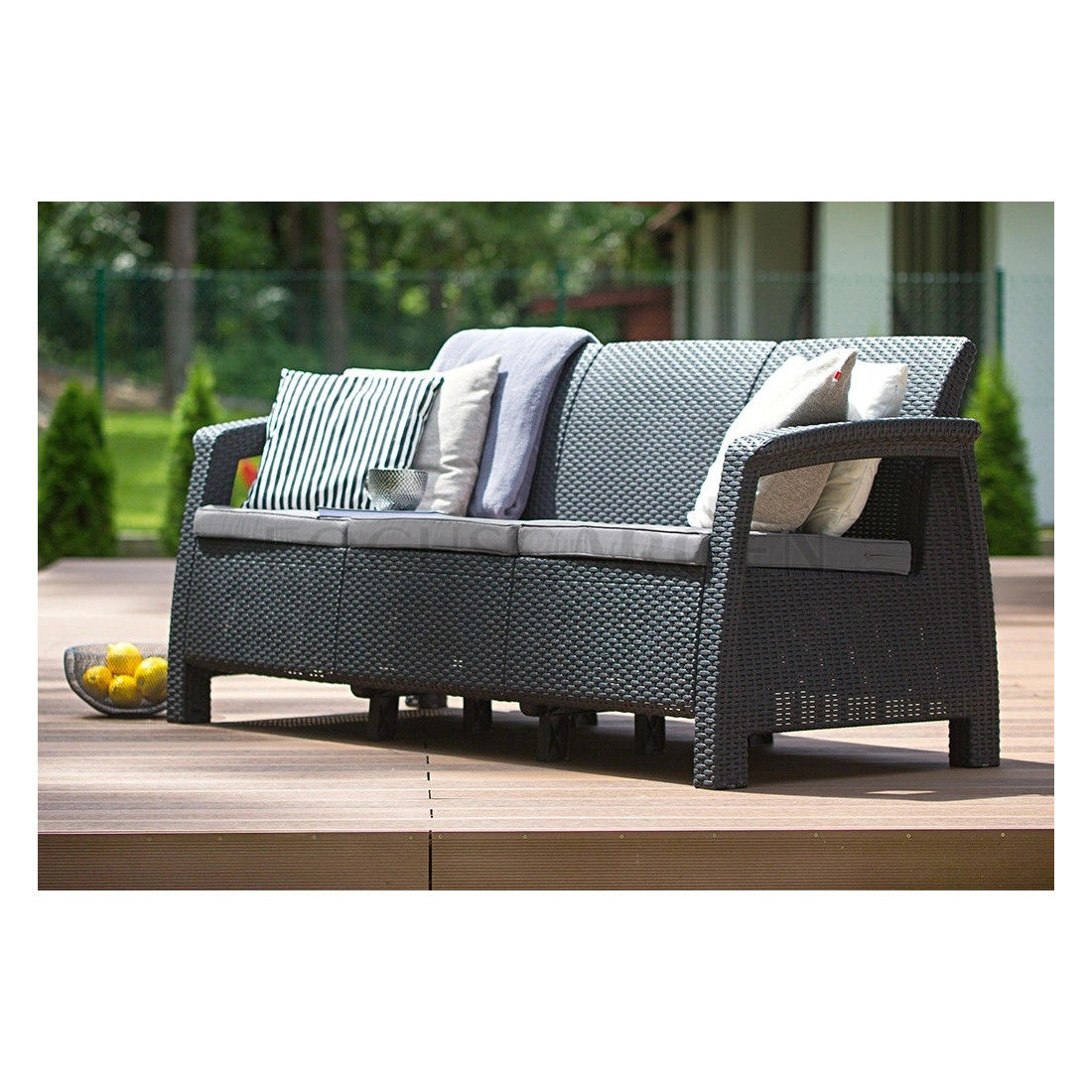 CORFU LOVE SEAT MAX SOFA GRAPHITE