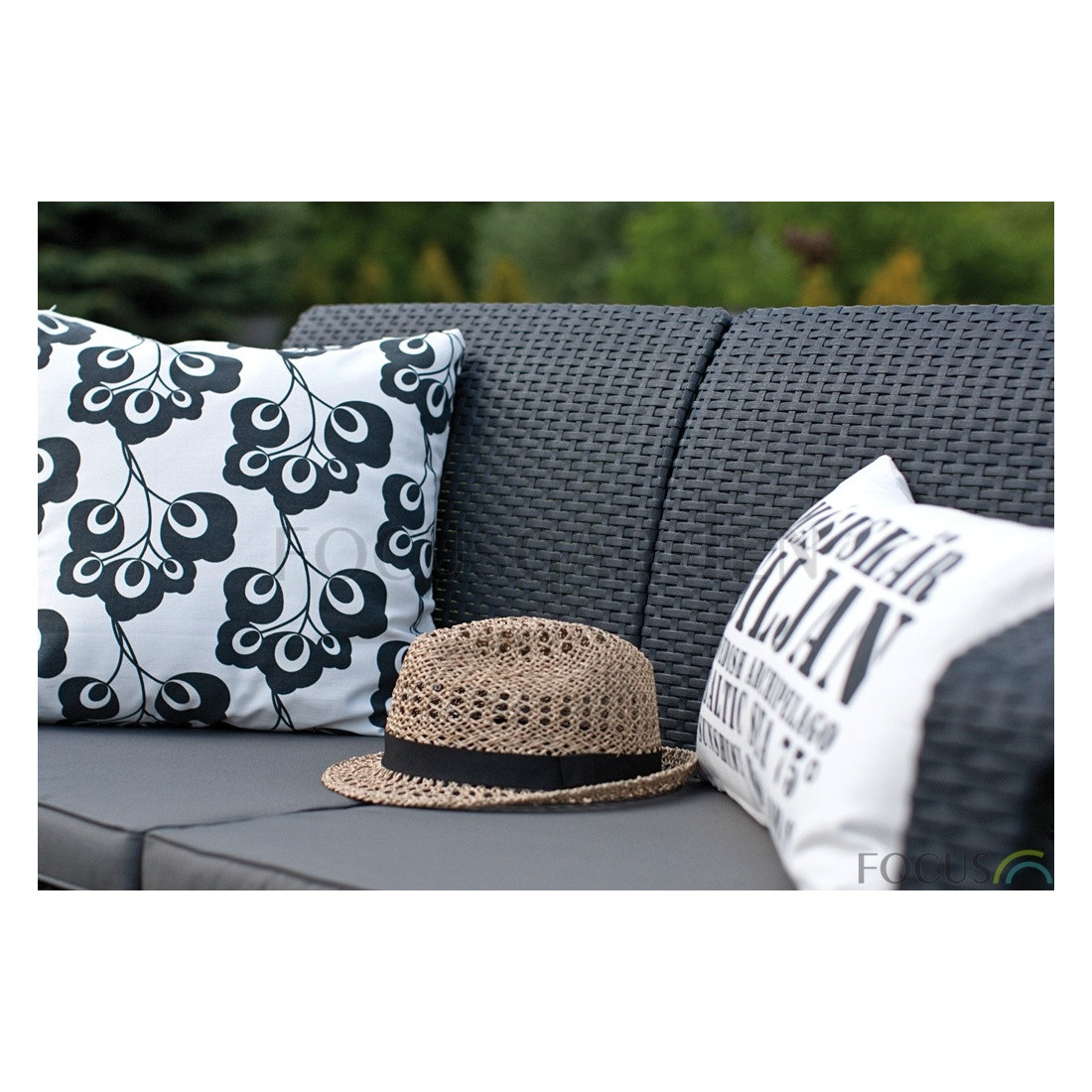 CORFU LOVE SEAT MAX SOFA GRAPHITE