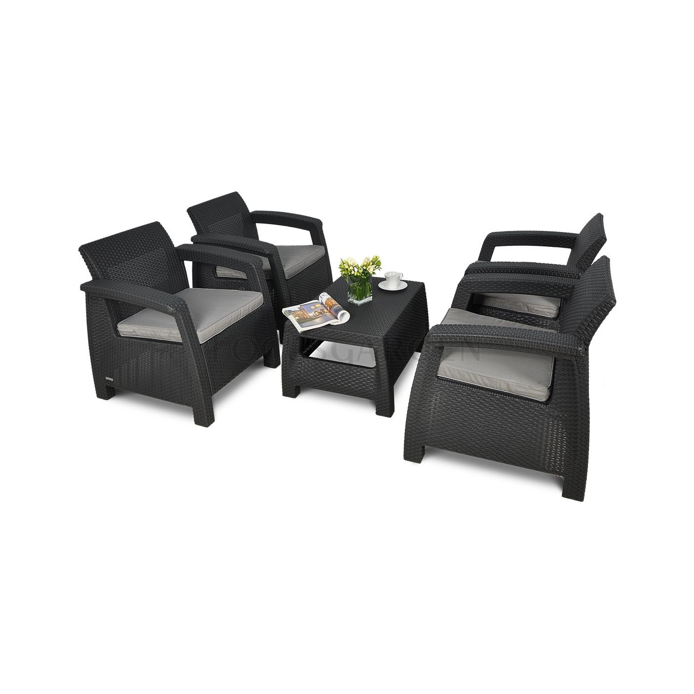 CORFU FOUR GRAPHITE SET