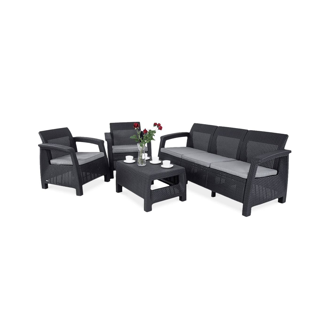 CORFU SET 3 ZESTAW GRAPHITE