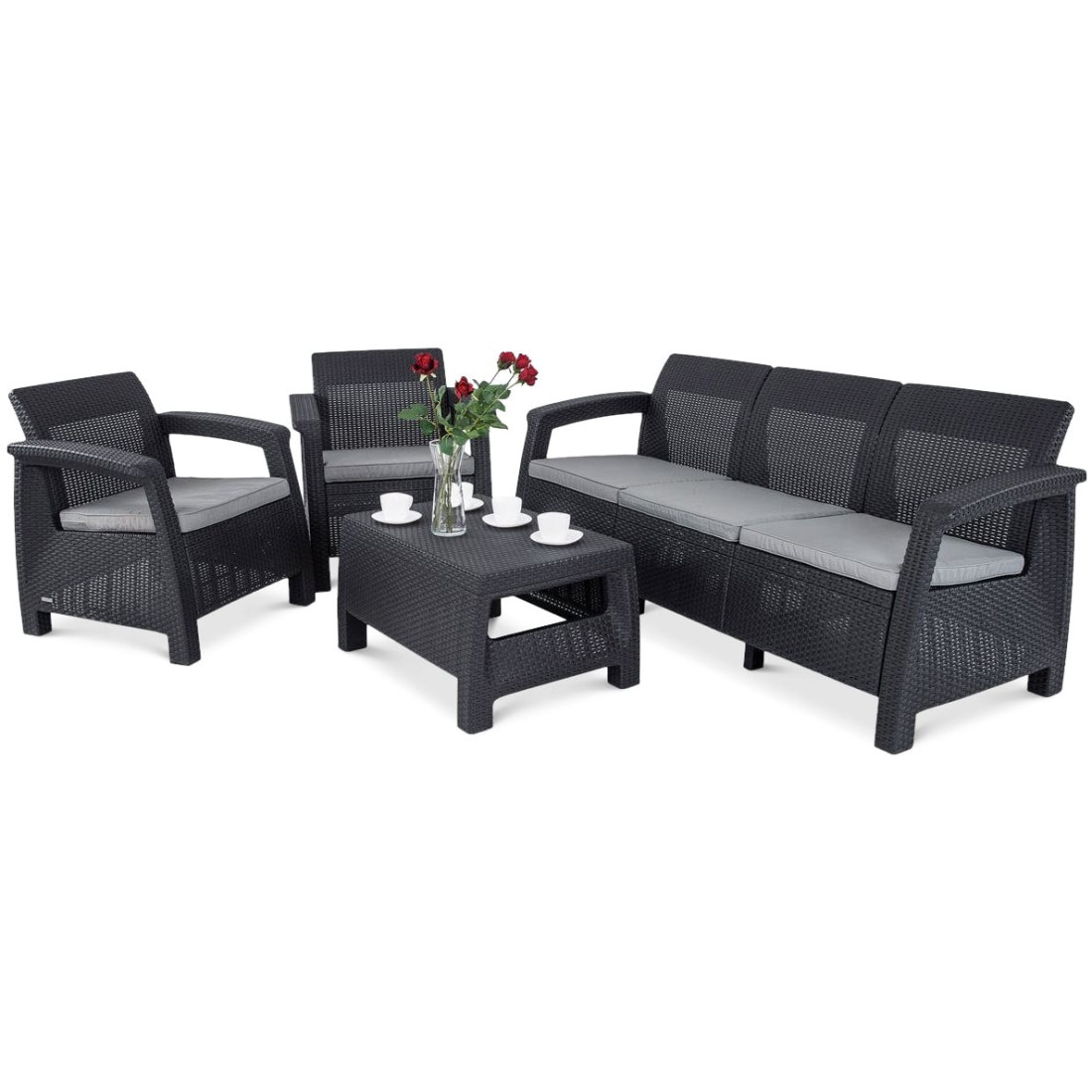 CORFU SET 3 ZESTAW GRAPHITE