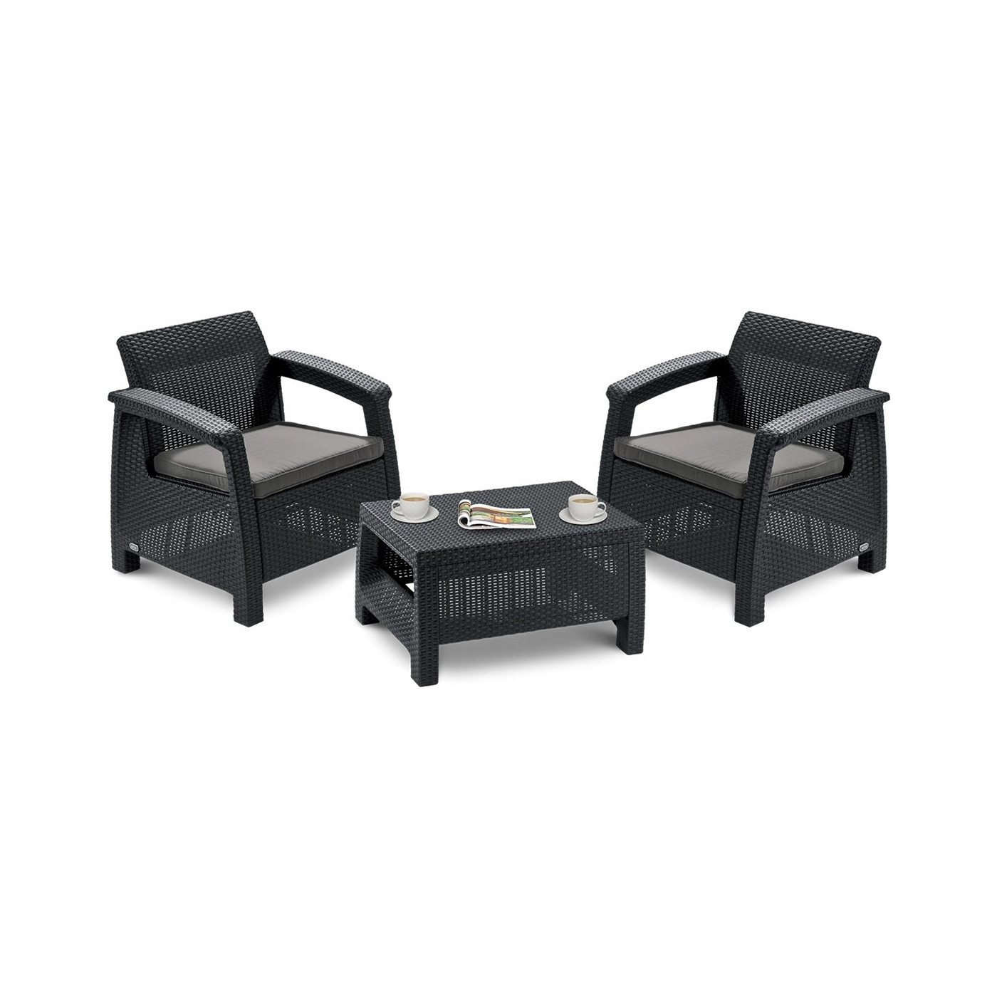 CORFU SET 3 ZESTAW GRAPHITE