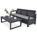 CORFU SOFA MAX/LYON ZESTAW GRAPHITE
