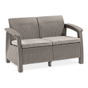 CORFU LOVE SEAT SOFA CAPPUCCINO
