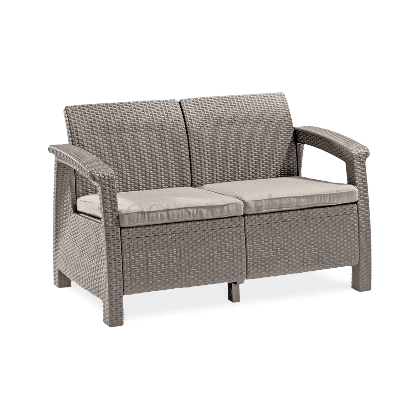 CORFU LOVE SEAT SOFA CAPPUCCINO