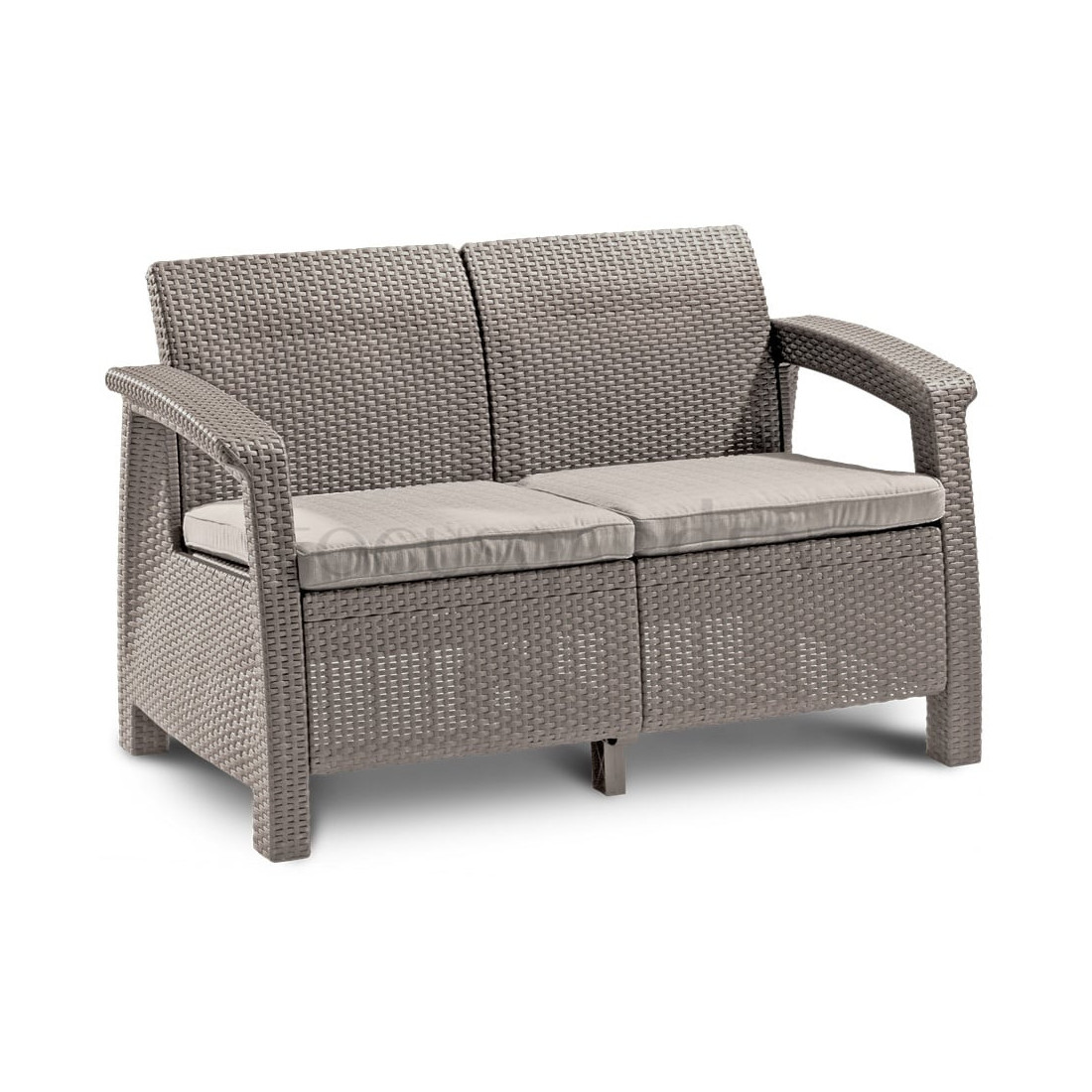CORFU LOVE SEAT SOFA CAPPUCCINO