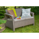 CORFU LOVE SEAT SOFA CAPPUCCINO