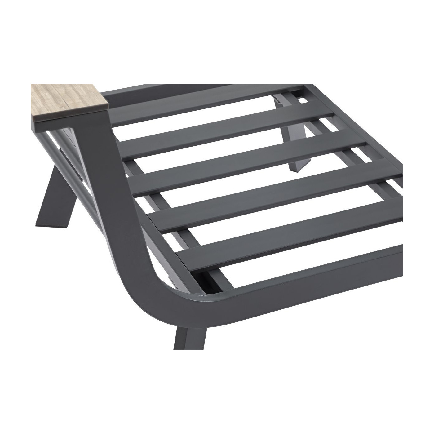 tył szarego fotela ogrodowego aspen caffe