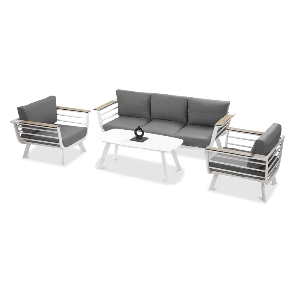 Zestaw ogrodowy ASPEN CAFFE White - Furrore