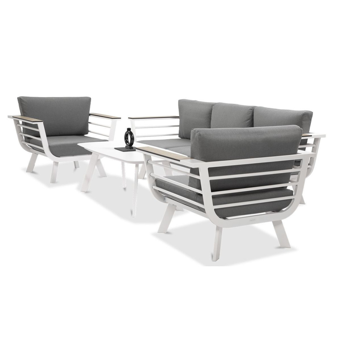 Zestaw mebli ogrodowych Aspen Caffe White