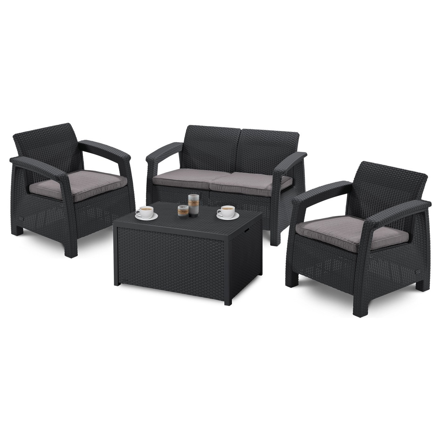 CORFU BOX GRAPHITE SET