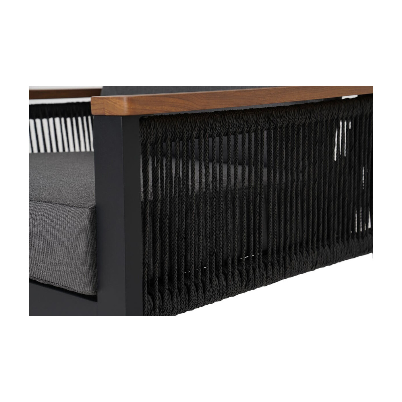 zbliżenie na splot w oparciu fotela ascona