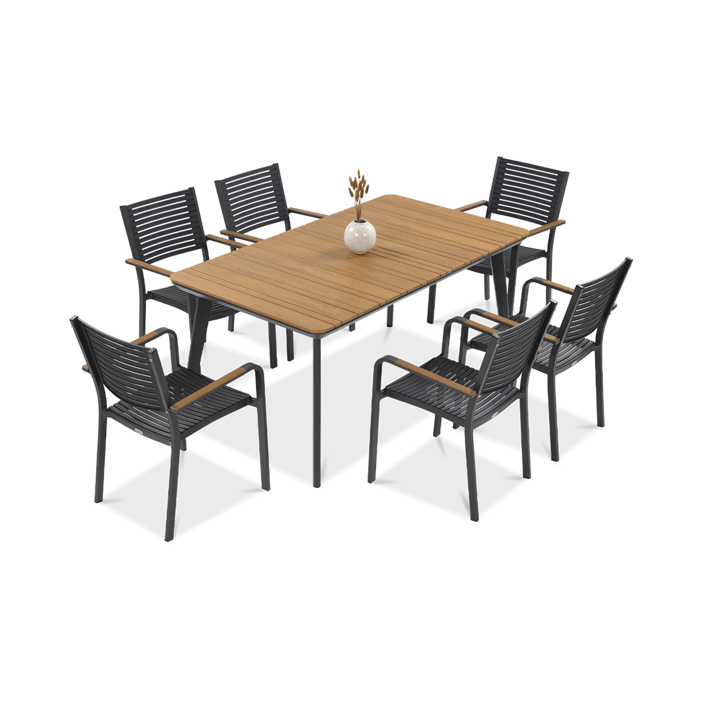 Zestaw jadalniany tacoma - stół jadalniany i sześć krzeseł