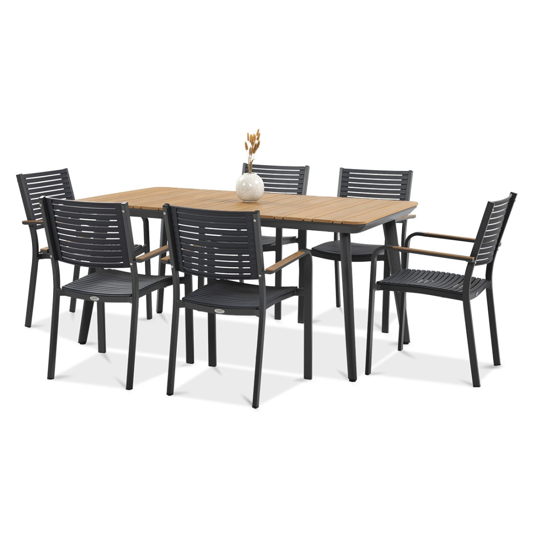 Czarny zestaw jadalniany tacoma 