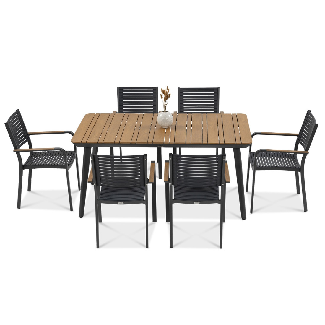 Widok z góry na zestaw jadalniany tacoma 