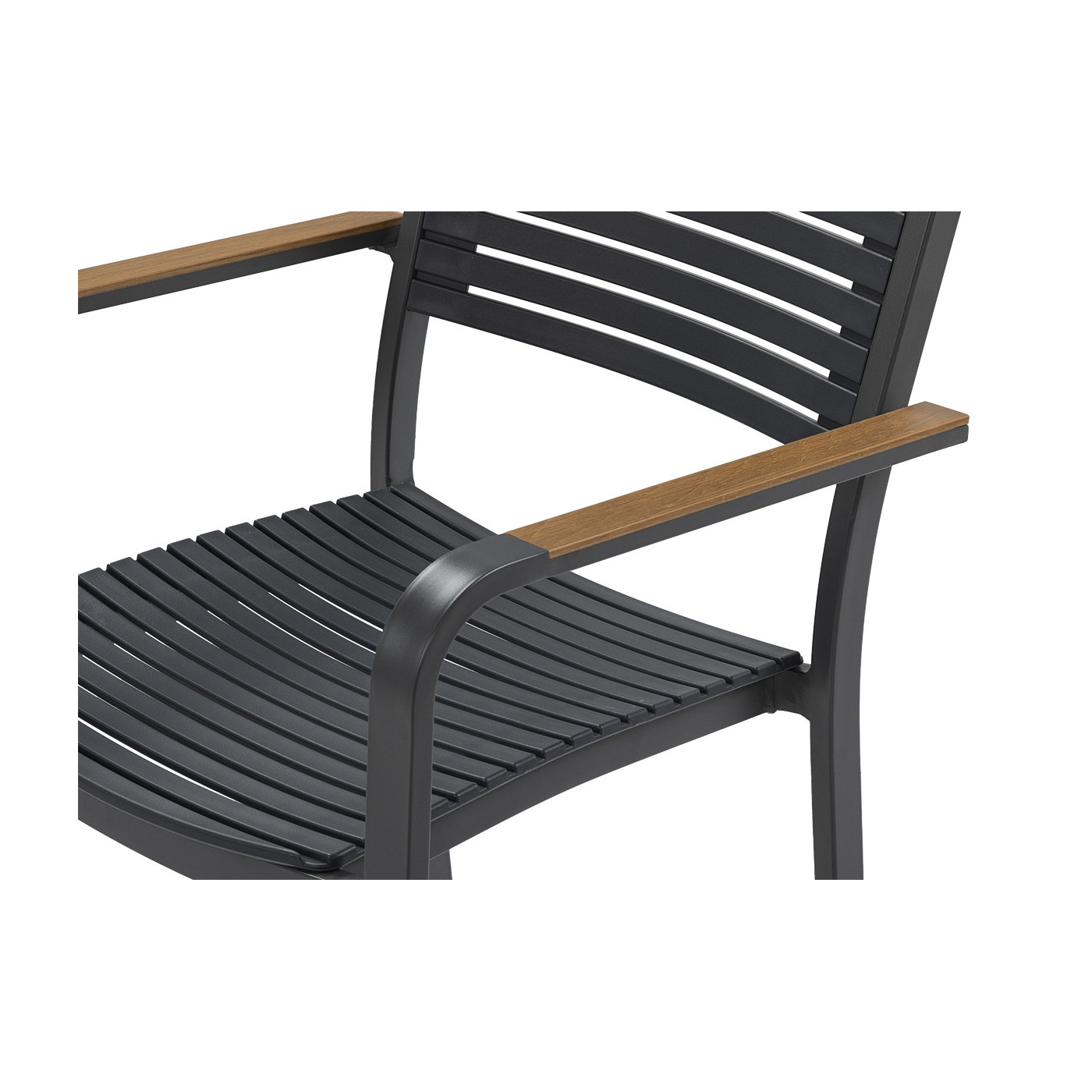 zbliżenie na drewniane dodatki na podłokietnikach w krześle tacoma