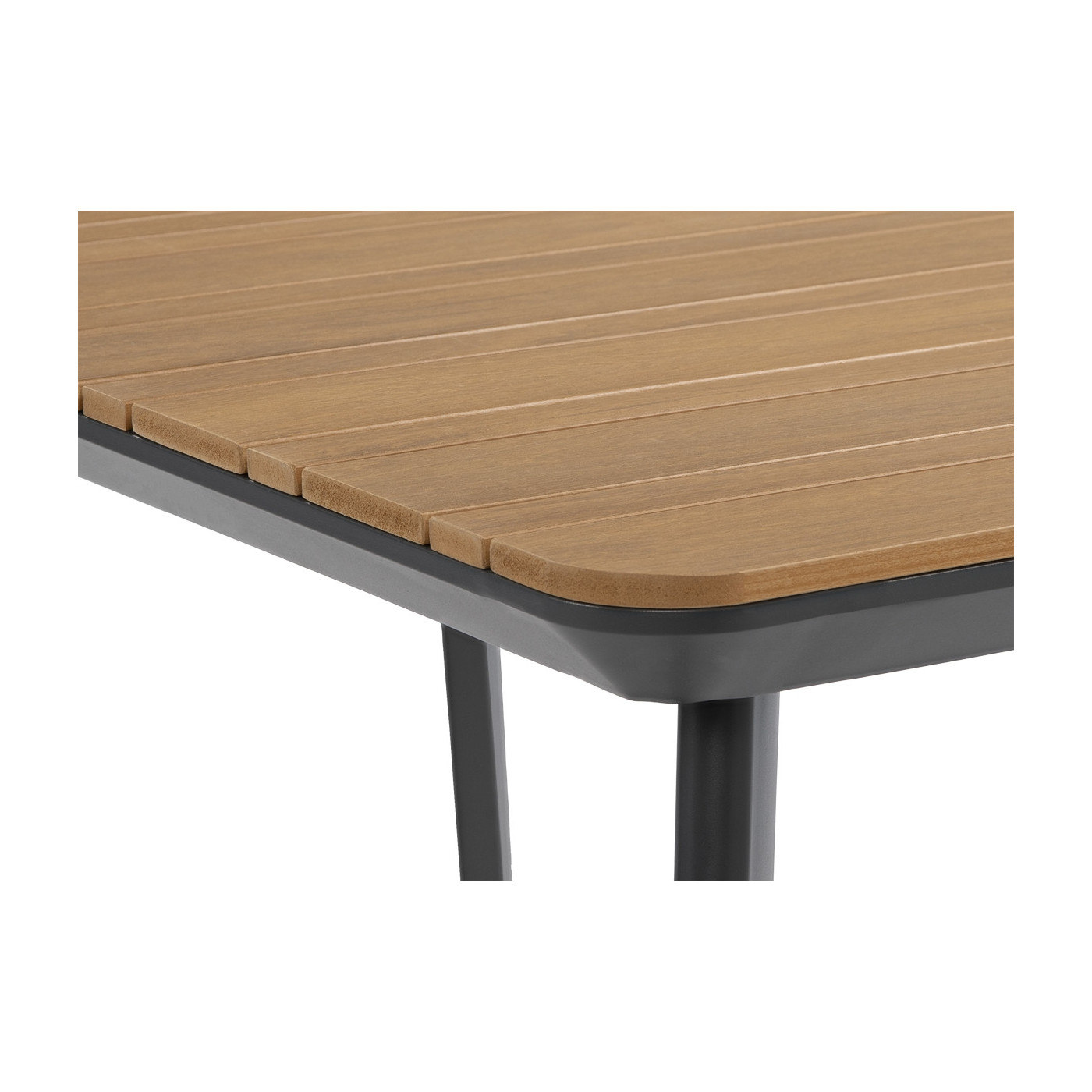 Zbliżenie na drewniany blat stołu tacoma