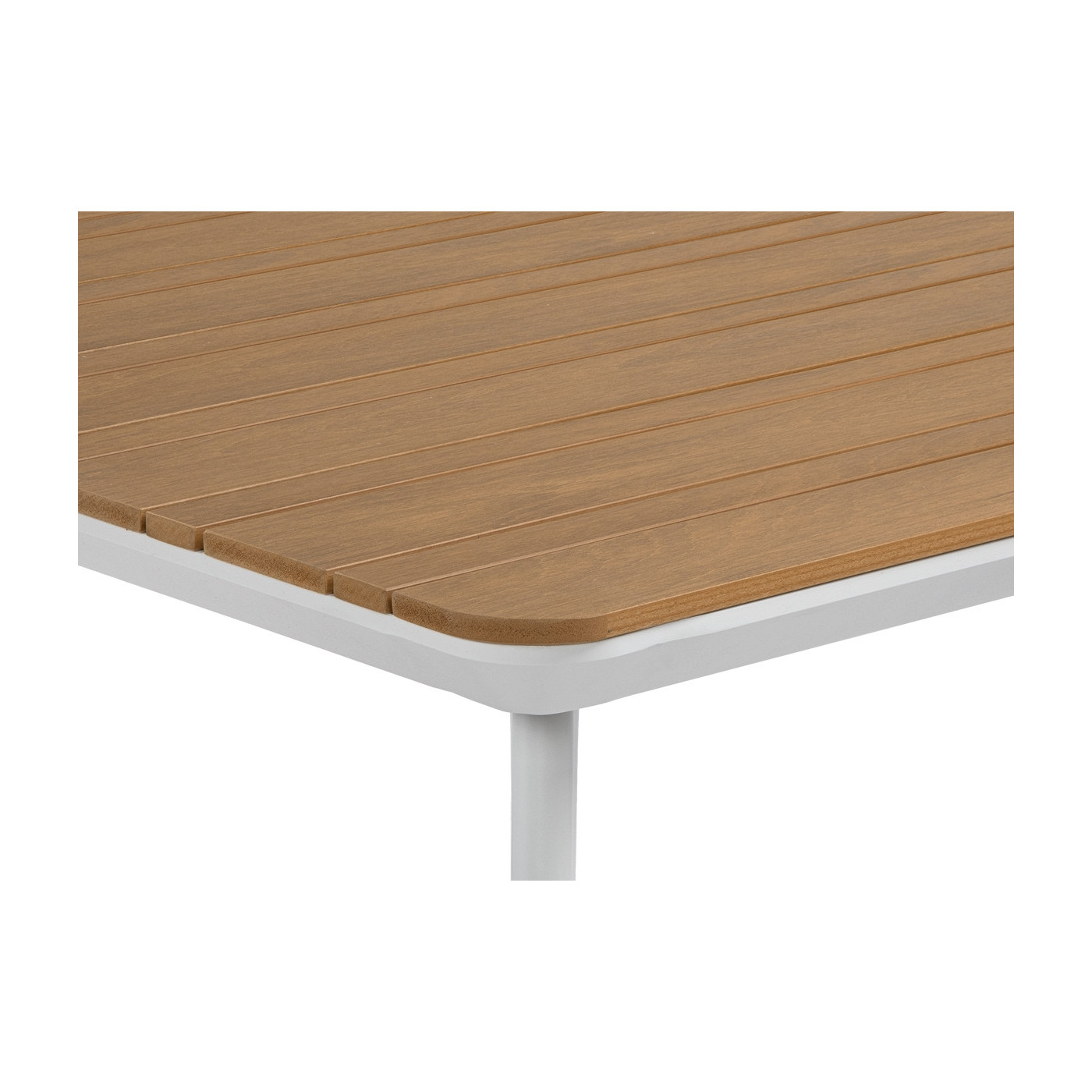 zbliżenie na drewniany blat w odcieniu teak tacoma