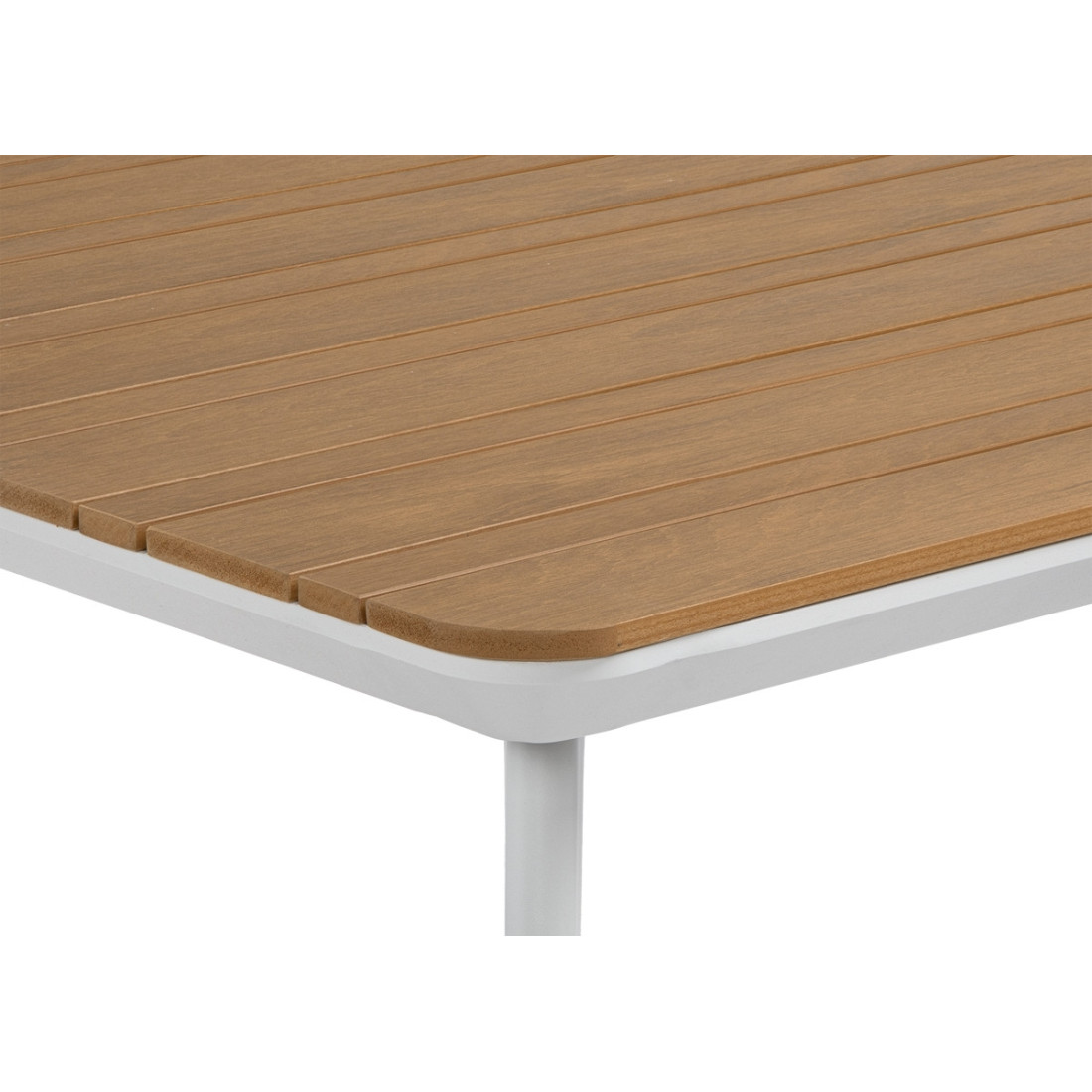 zbliżenie na drewniany blat w odcieniu teak tacoma