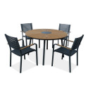 Zestaw jadalniany na ogród tacoma grafit