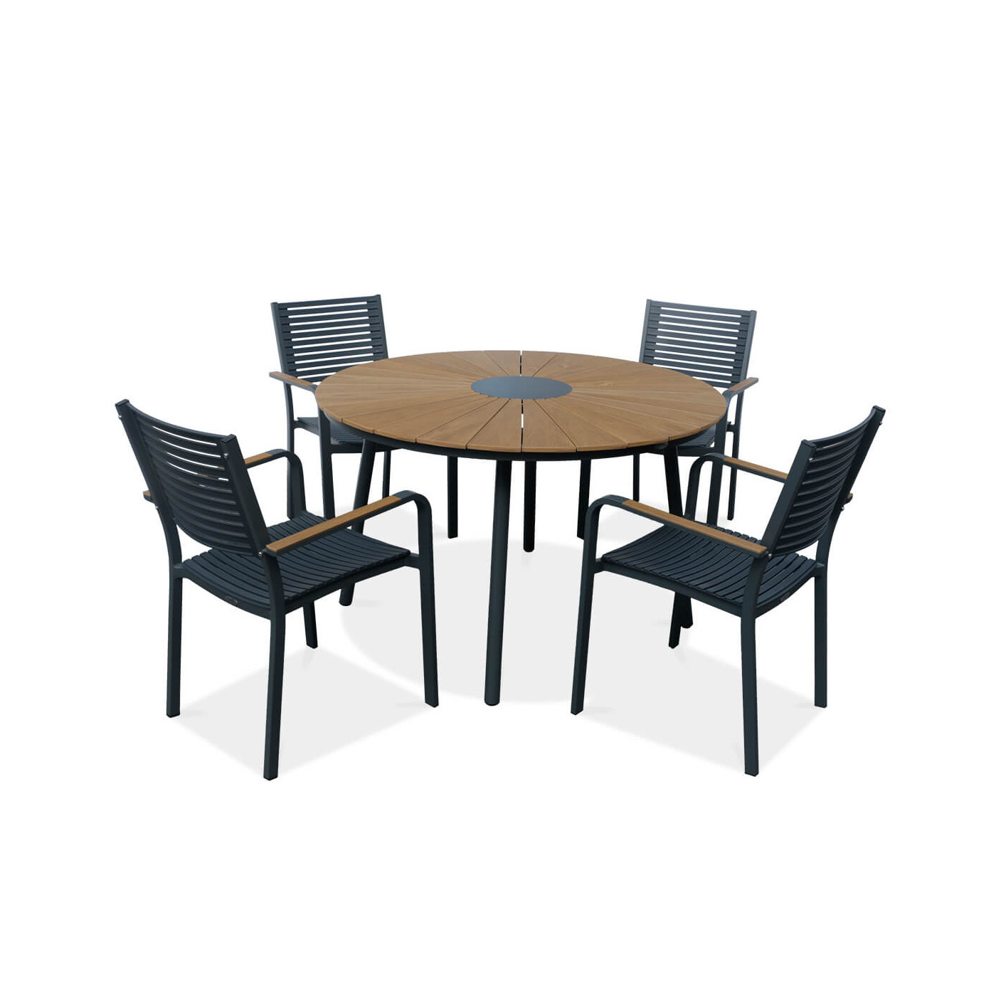 Zestaw jadalniany na ogród tacoma grafit