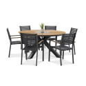 zestaw jadalniany tacoma fi150 w kolorze grafitowym