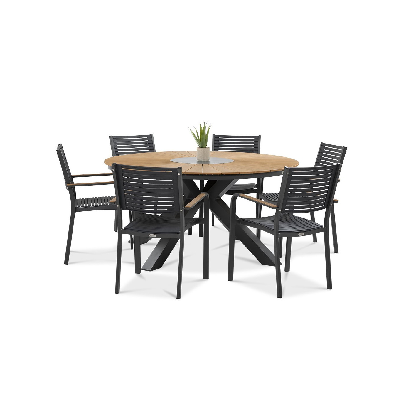 zestaw jadalniany tacoma fi150 w kolorze grafitowym