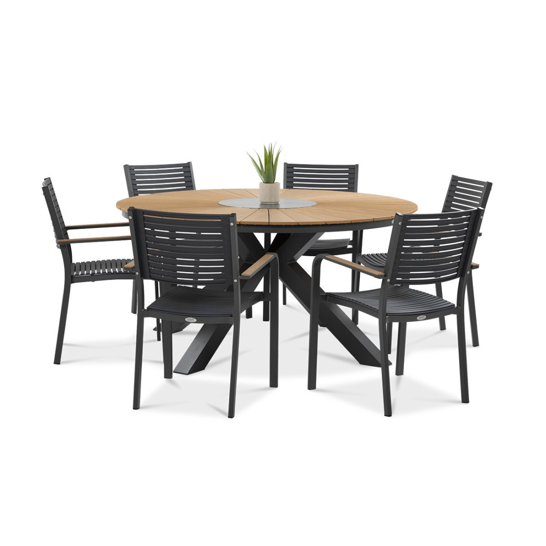 zestaw jadalniany tacoma fi150 w kolorze grafitowym