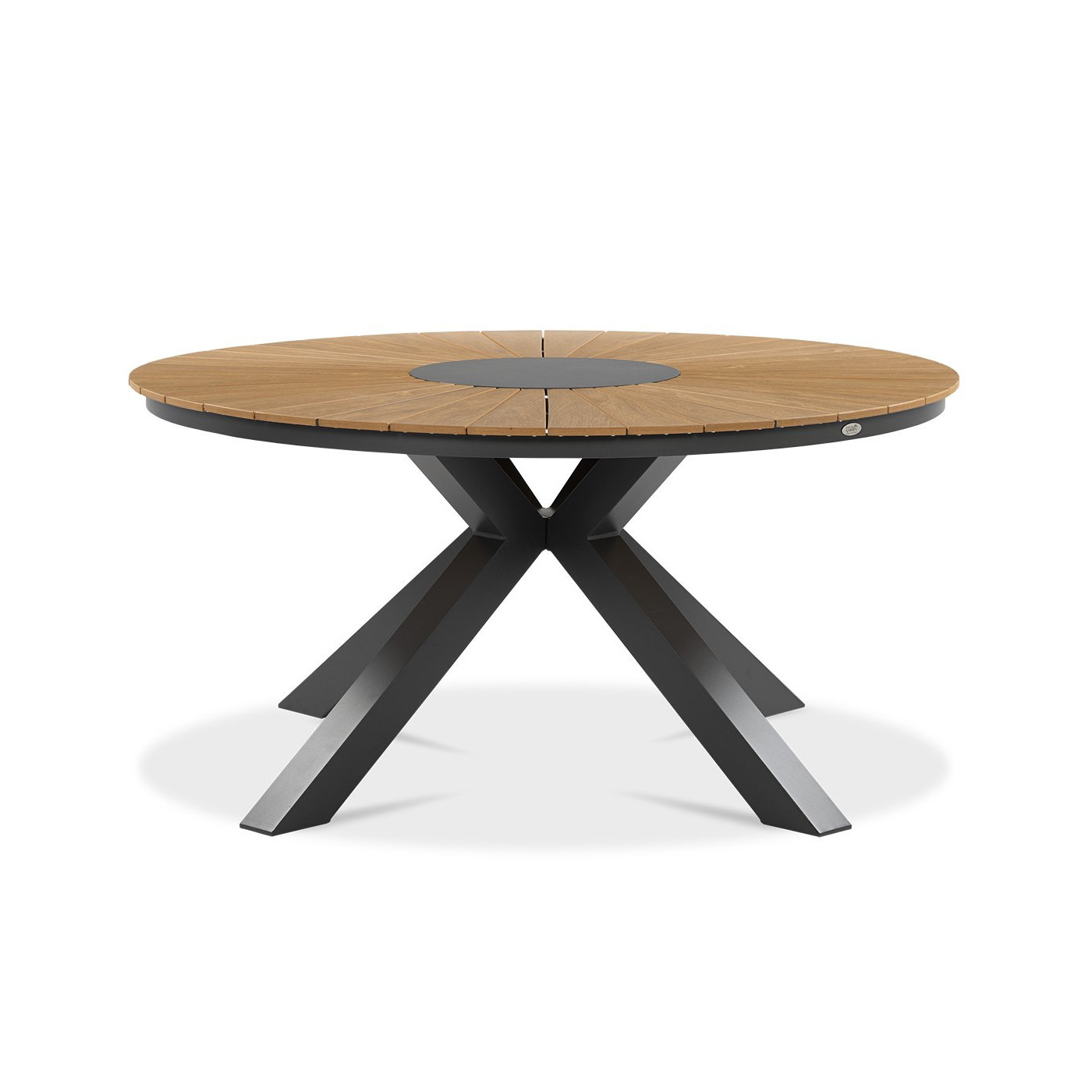 Okrągły stół z drewnianym blatem tacoma