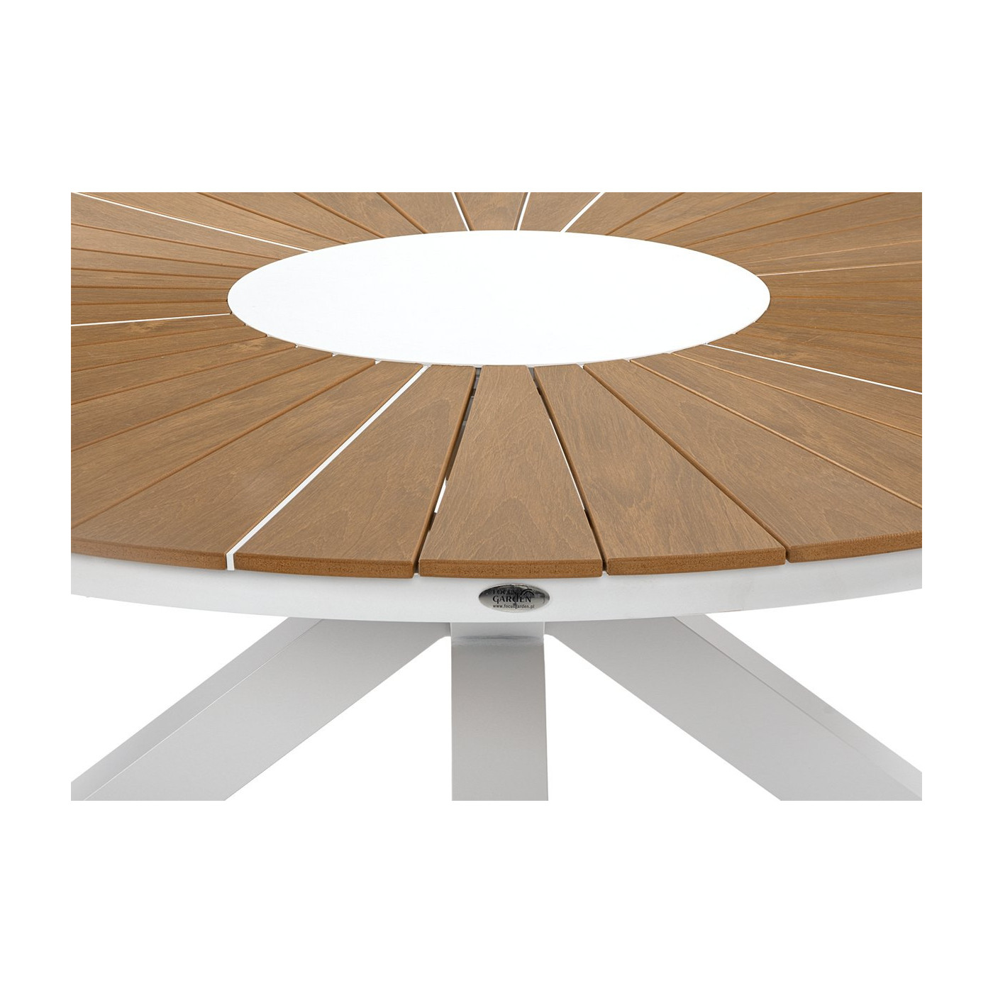 góra okrągłego stołu tacoma z drewnianym blatem