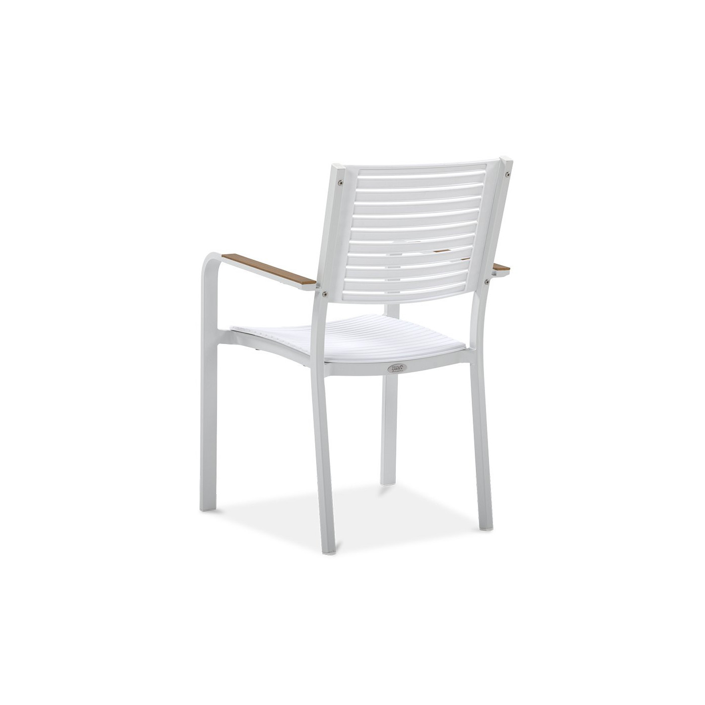 tył białego krzesła z zestawu jadalnianego tacoma