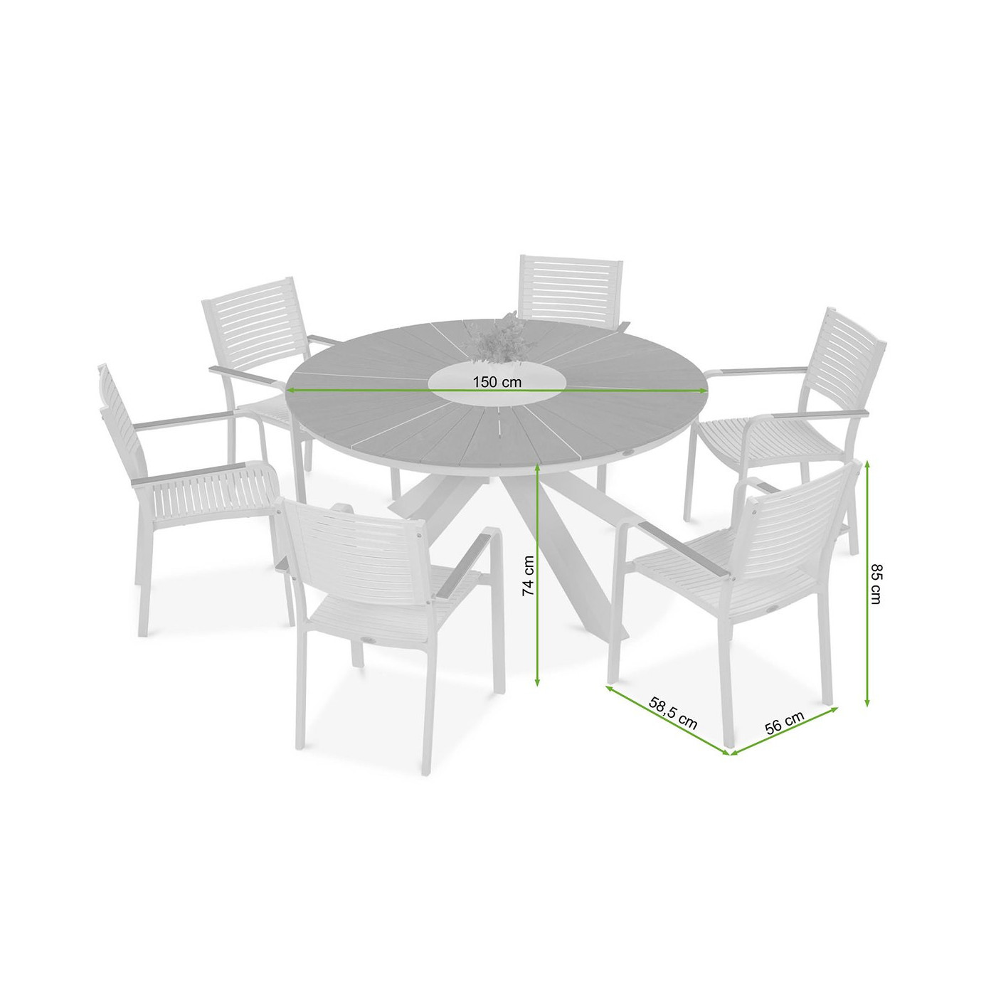 Rysunek z wymiarami zestawu tacoma