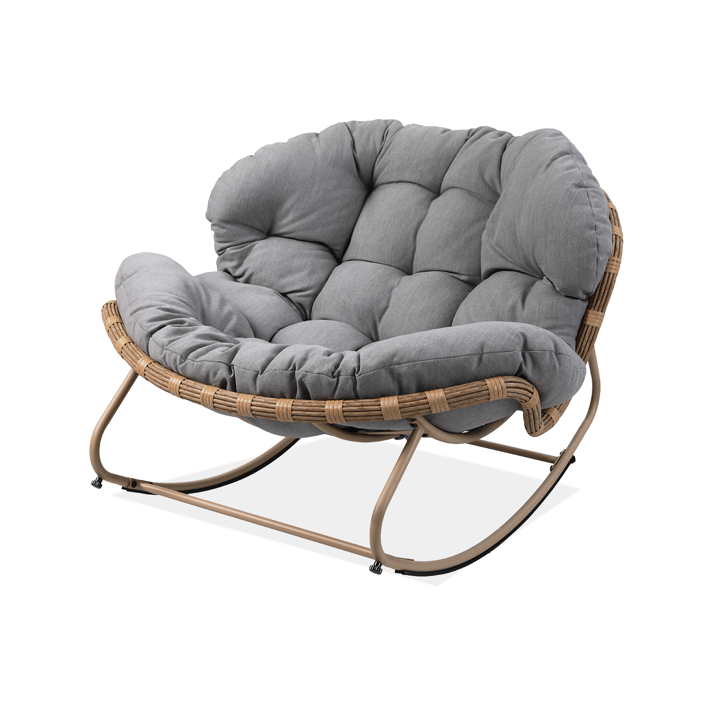 Fotel bujany RODOS Natural/Light Grey - Focus Garden