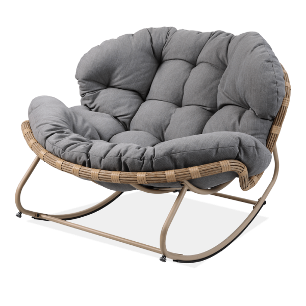 Fotel bujany RODOS Natural/Grey - Focus Garden