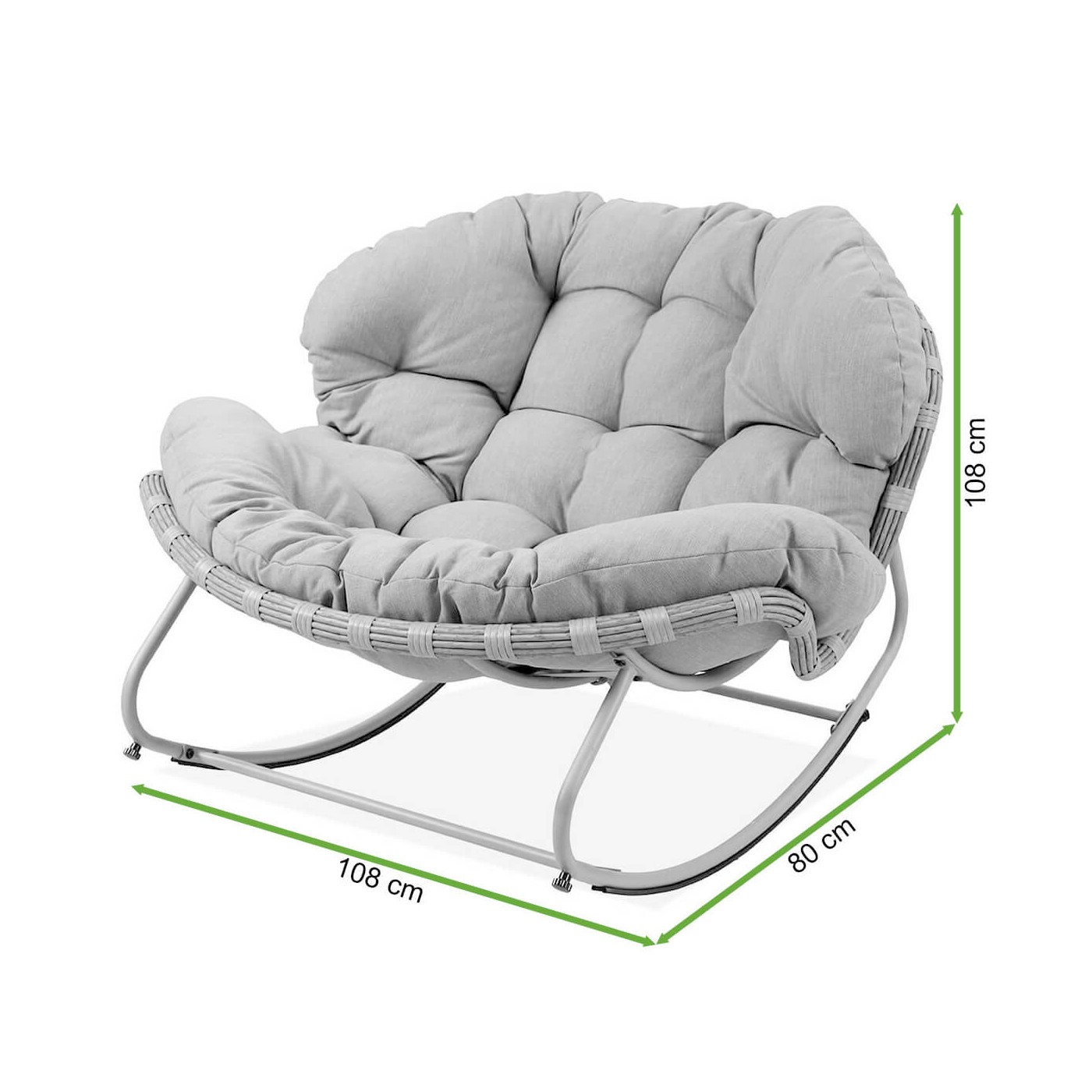 Wymiary fotela RODOS od firmy Focus Garden