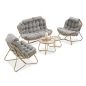 zestaw szarych mebli na ogród rodos 