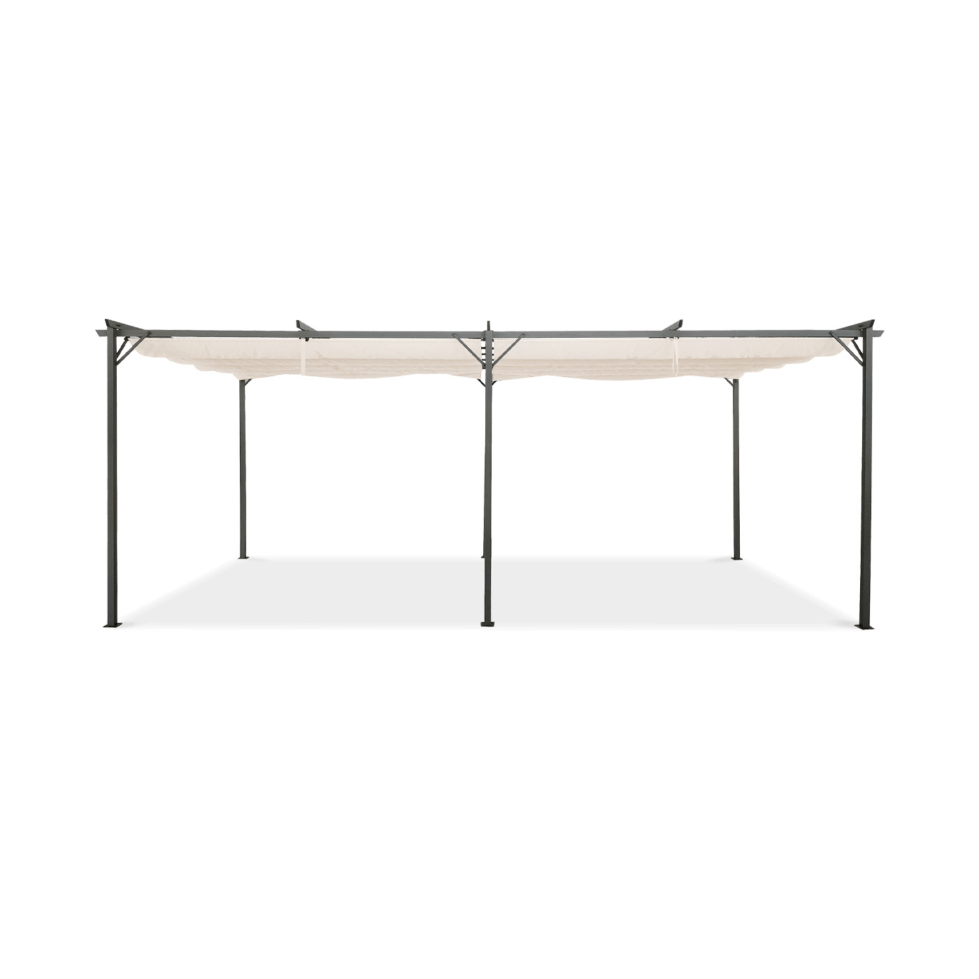 Zbliżenie na stalowe nóżki od pergoli Sprint