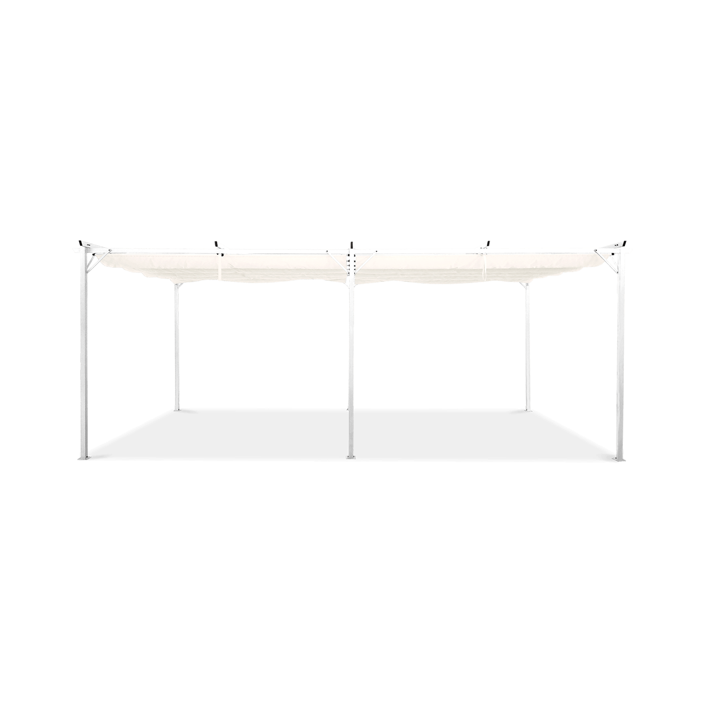 Dach pergoli wykonany z wysokiej jakości tkaniny poliestrowej