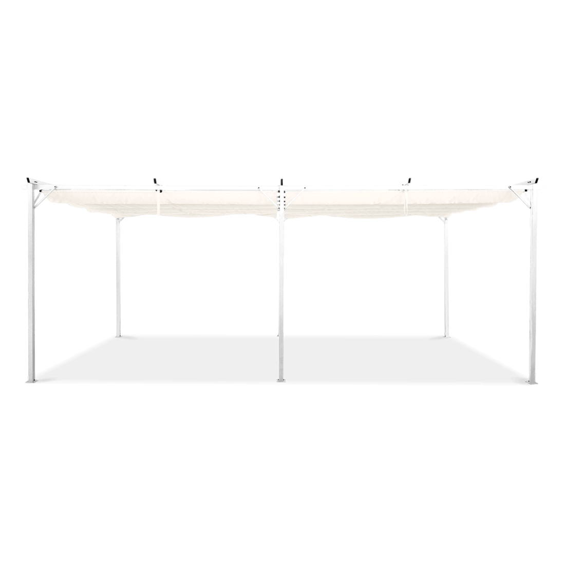 Dach pergoli wykonany z wysokiej jakości tkaniny poliestrowej