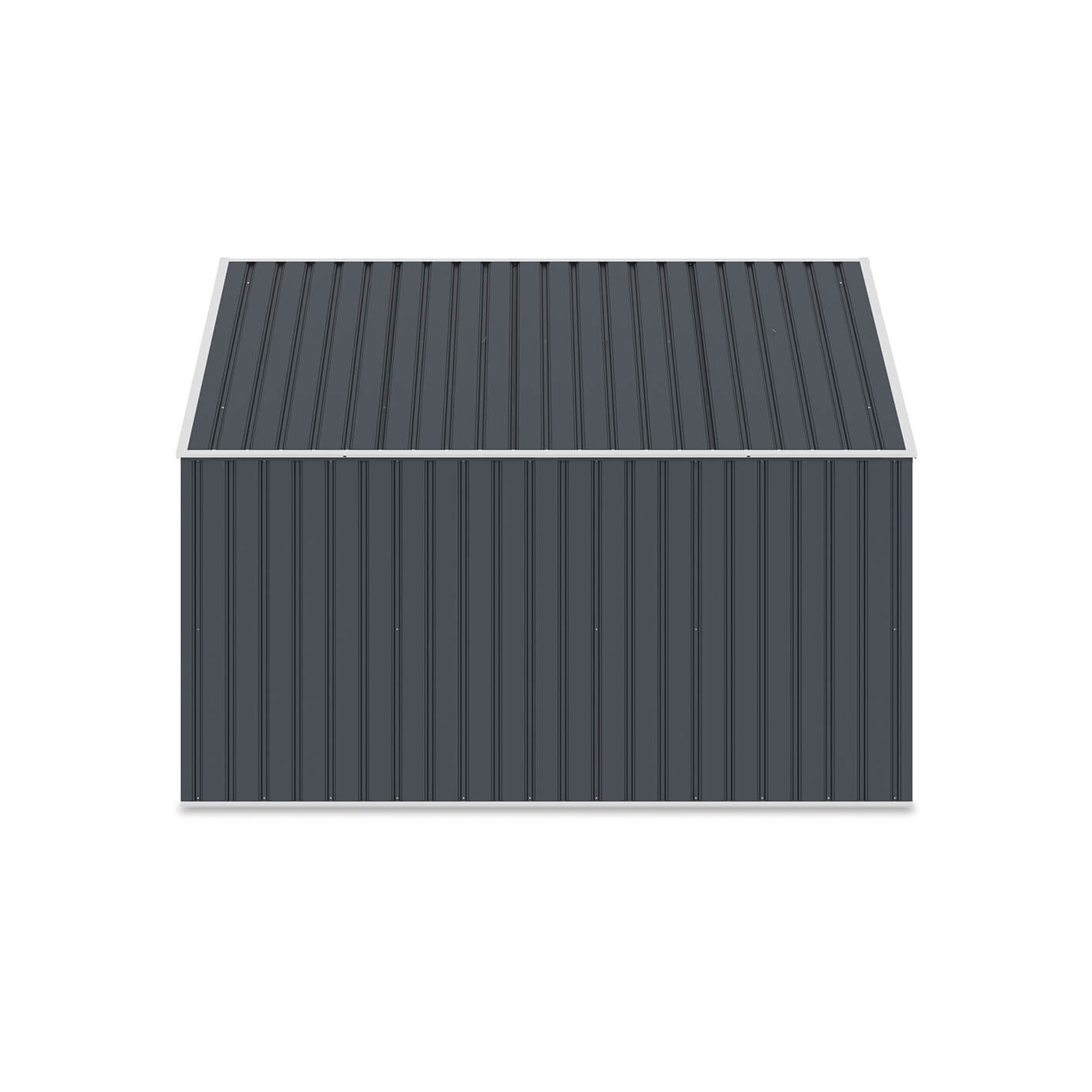 Tył antracytowej zabudowy Davis na śmieci