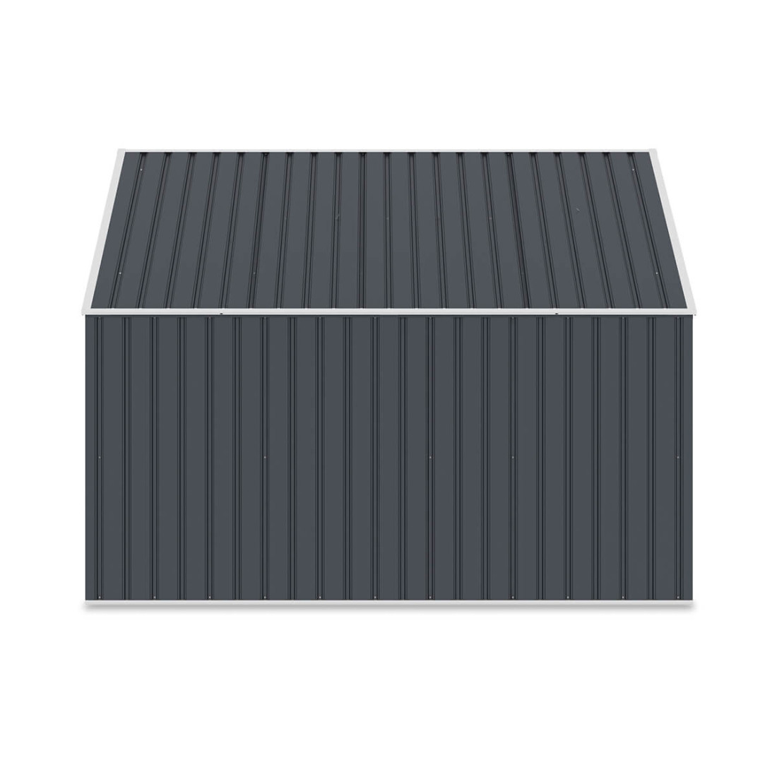 Tył antracytowej zabudowy Davis na śmieci