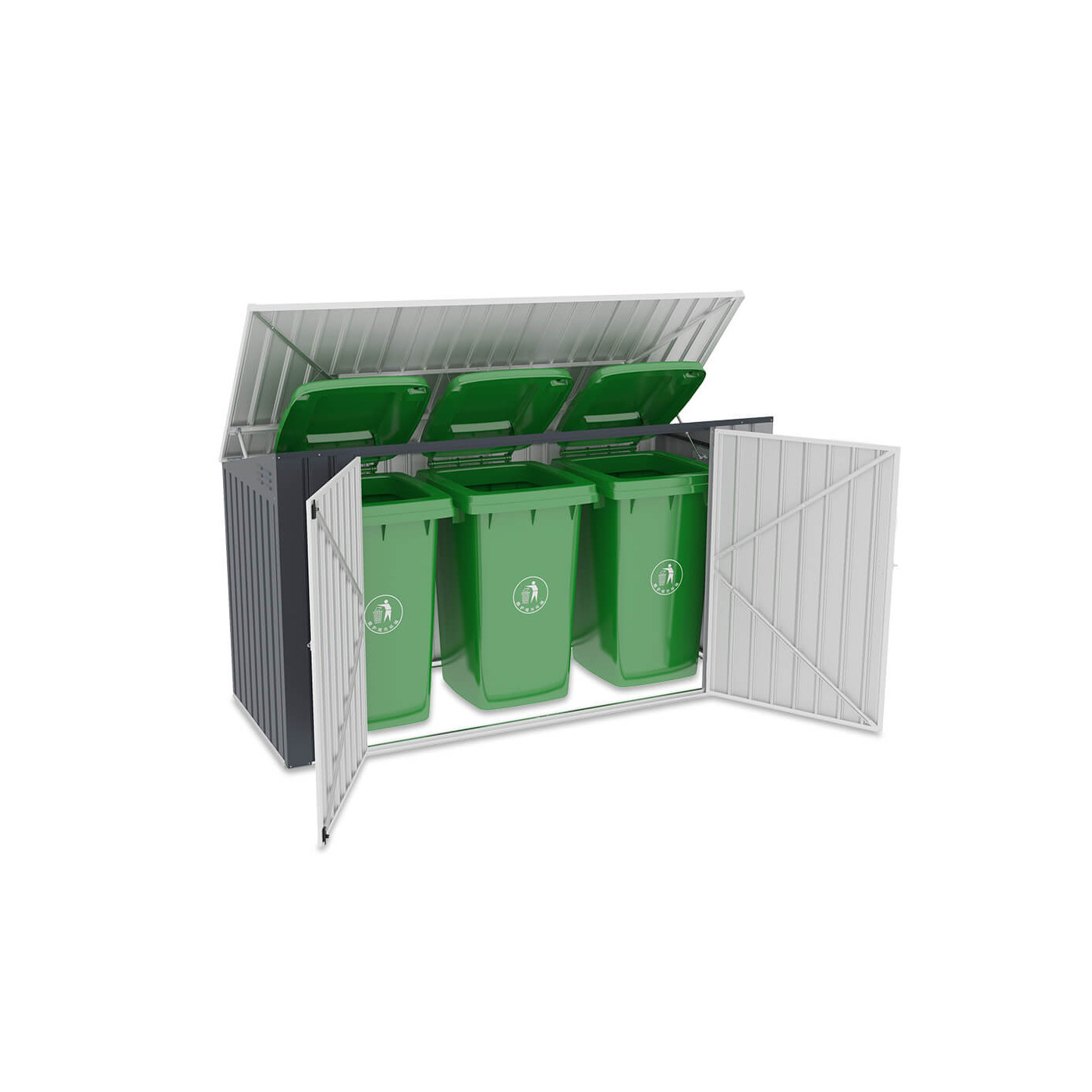 Konstrukcja zabudowy wykonana z galwanizowanej stali cynkowej