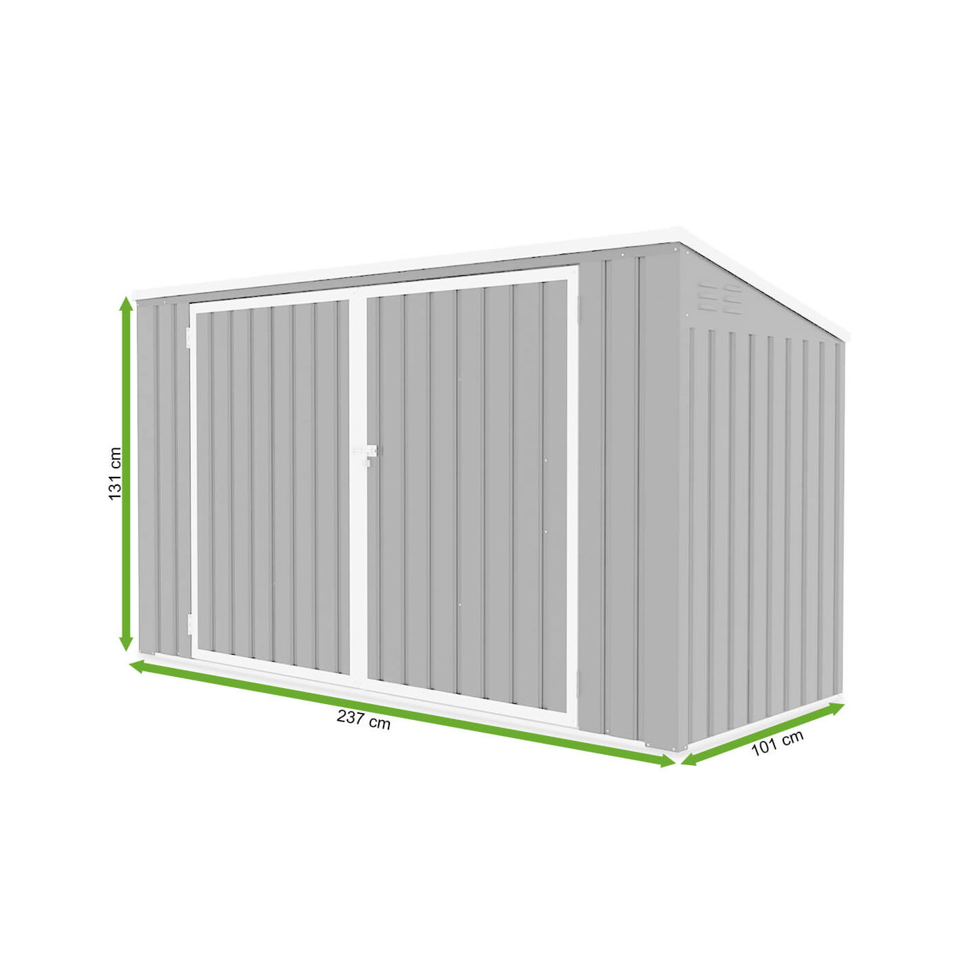 Rysunek z wymiarami zabudowy do koszy na śmieci DAVIS 8x3
