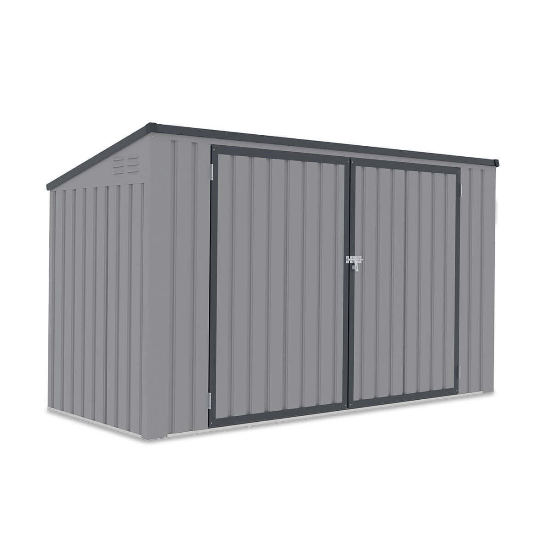 Widok na prawą stronę zabudowy Davis w kolorze Light Grey od firmy Hardmaister