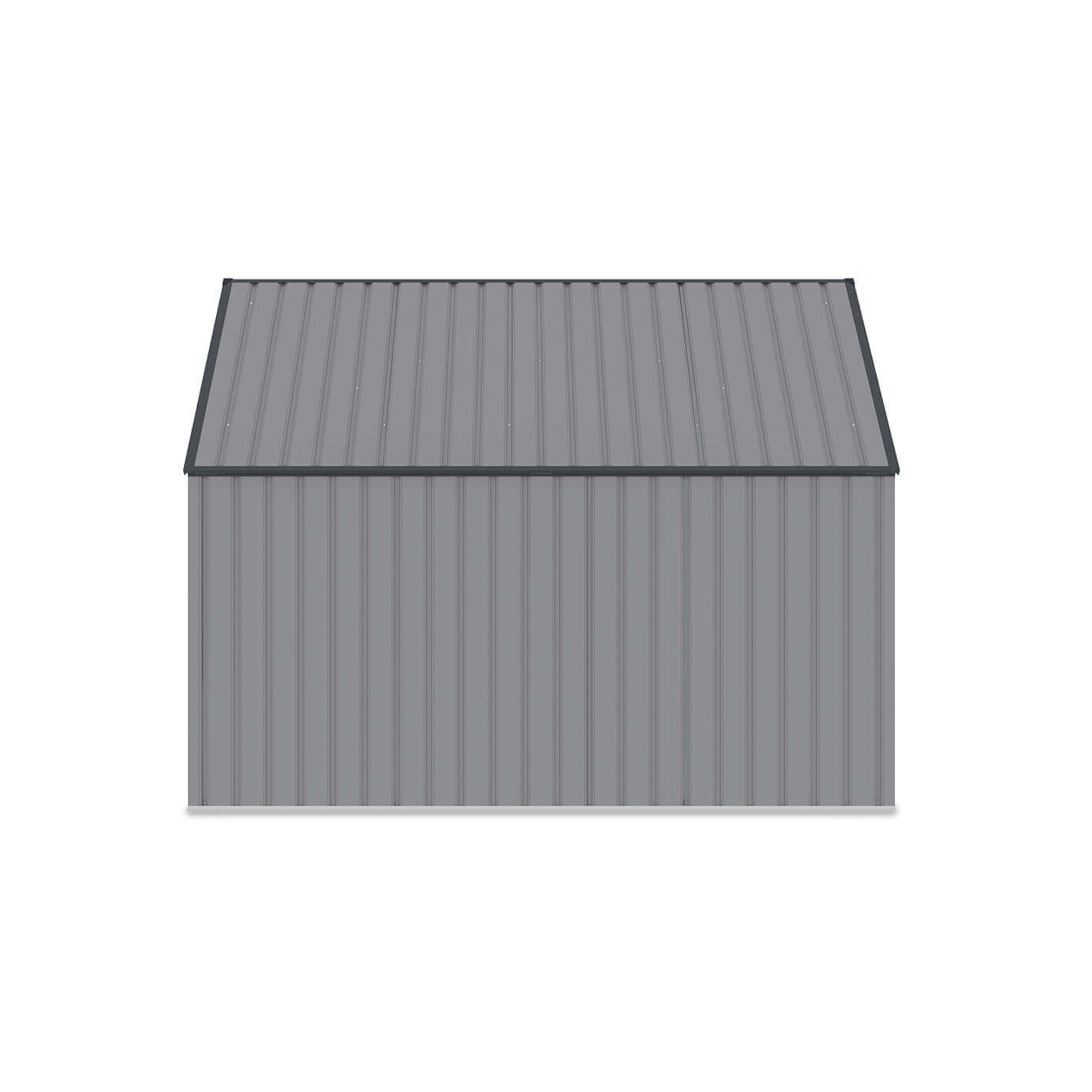 Tył szarej zabudowy Davis na śmieci